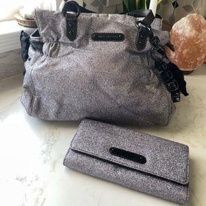 Juicy couture stardust bag & wallet set